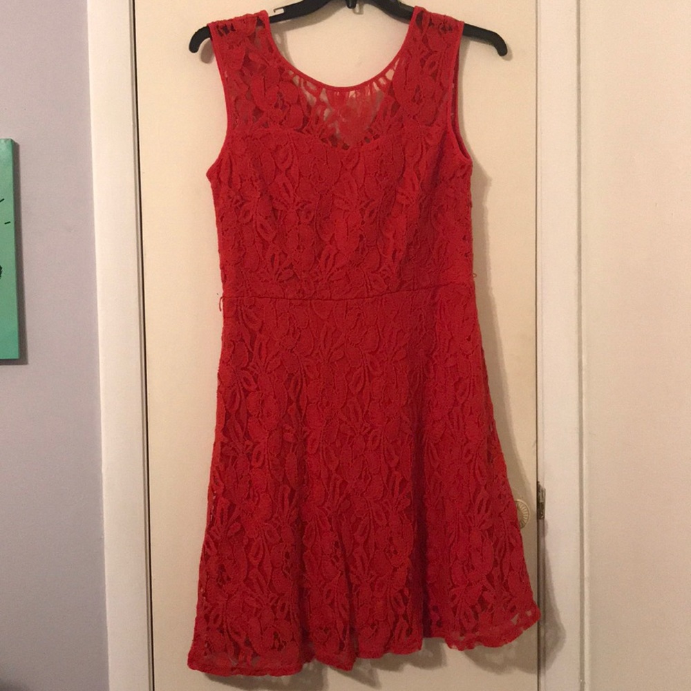 Sexy red dress